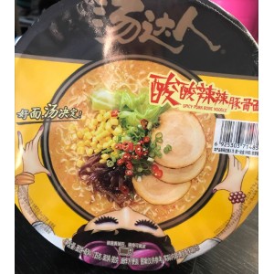 Лапша б/п Spicy Pork bone Noodle острая со вкусом свинины и специй в чаше 135гр (Китай)