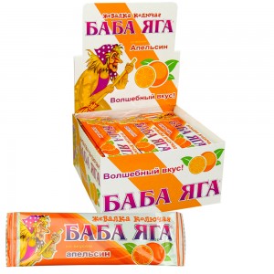 Жевательная конфета "Баба Яга" апельсин (ВВ-3-1)