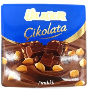 Шоколад Ulker с фундуком 60гр FISTIKLI KARE (Турция)