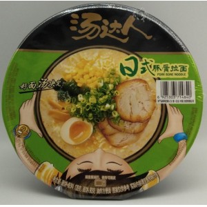 Лапша б/п Pork bone Noodle не острая со вкусом свинины и специй в чаше (зелен) 135гр (Китай)
