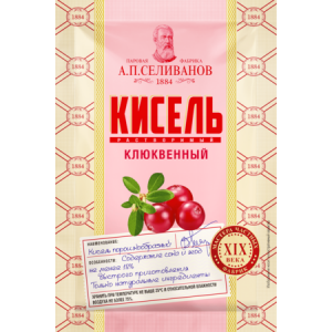 Кисель Клюква Селиванов саше 25г/75