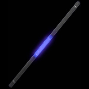 Светящаяся соломинка (трубочка для питья) "Голубая" 21x0,6x0,6см