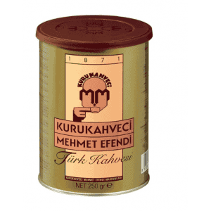 Кофе молотый Kurukahveci Mehmet Efendi 250гр (банка) 1/12 Турция