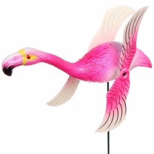 Штекер садовый Фламинго 14х40см с крутящимися крыльями